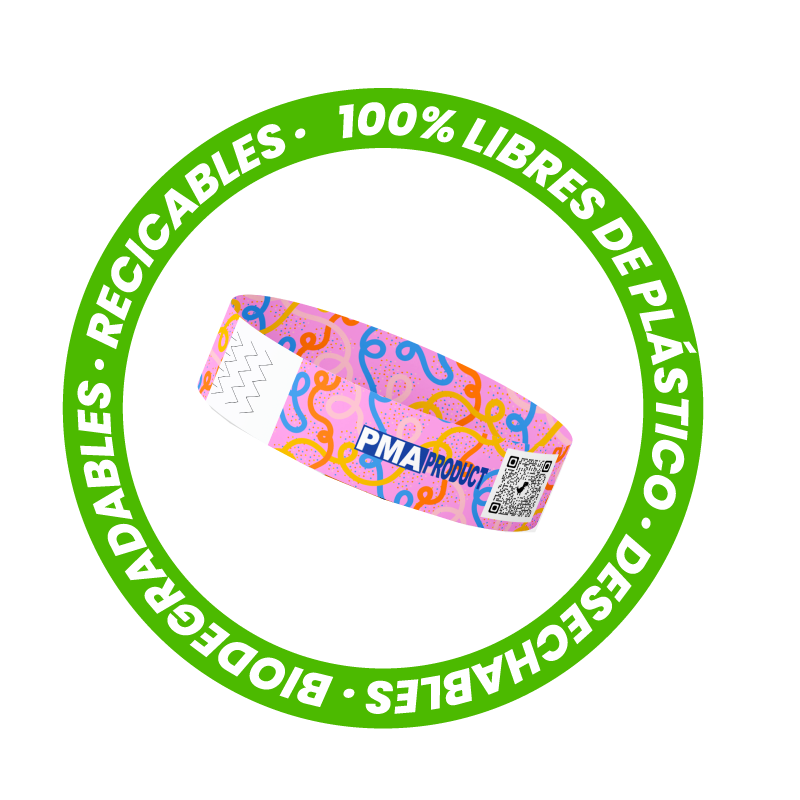 Pulseras personalizables ecologicas para eventos
