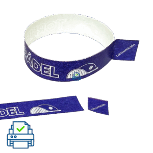 Pulseras personalizables con ticket microperforado